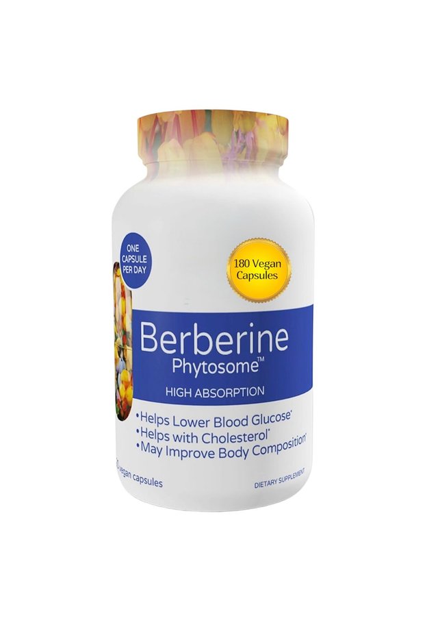 Feel Goods Berberine Phytosome High Absorption Vegan Capsules, 120 Count, Blood Glucose Support, 550mg, 4X Better Absorption
