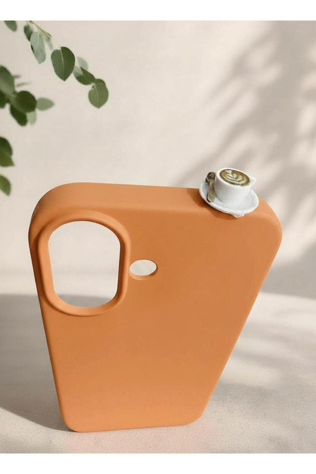iPhone 17 Latte Figured Silicone Case