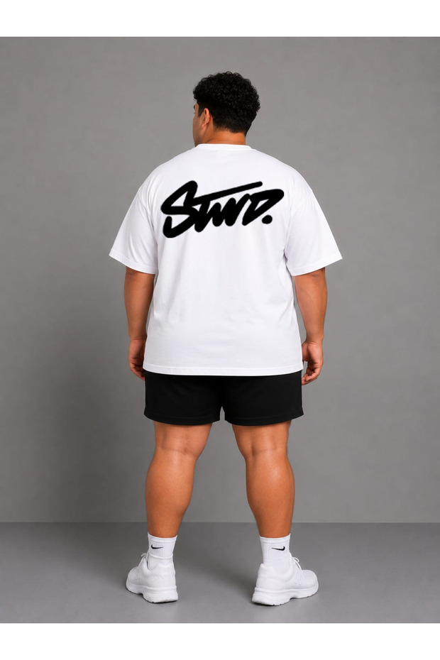 ZAVIXO Erkek Oversize %100 Cotton Casual Tişört Modern Urban Görünüm
