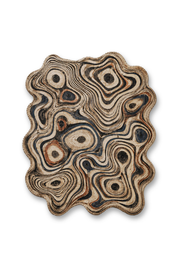 Sdt Fish Theme Patterned Modern Woven Base Decorative Carpet Mosso3496