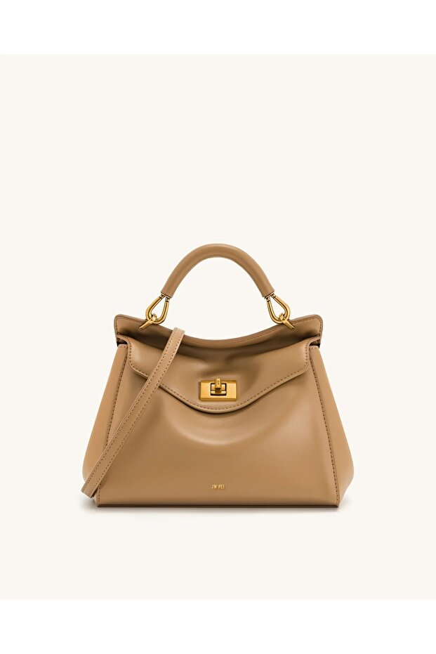 Lucia Classic Top Handbag - Brown