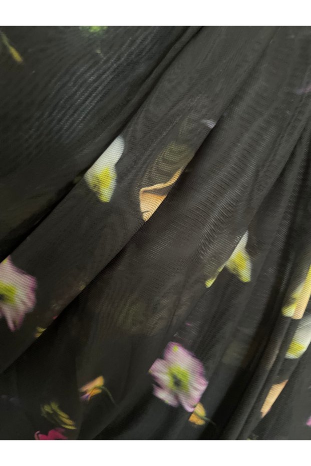 Ultra Flexible Dress, Skirt, Bluz, En-150 cm Made from Tulle Fabric with Pattern.