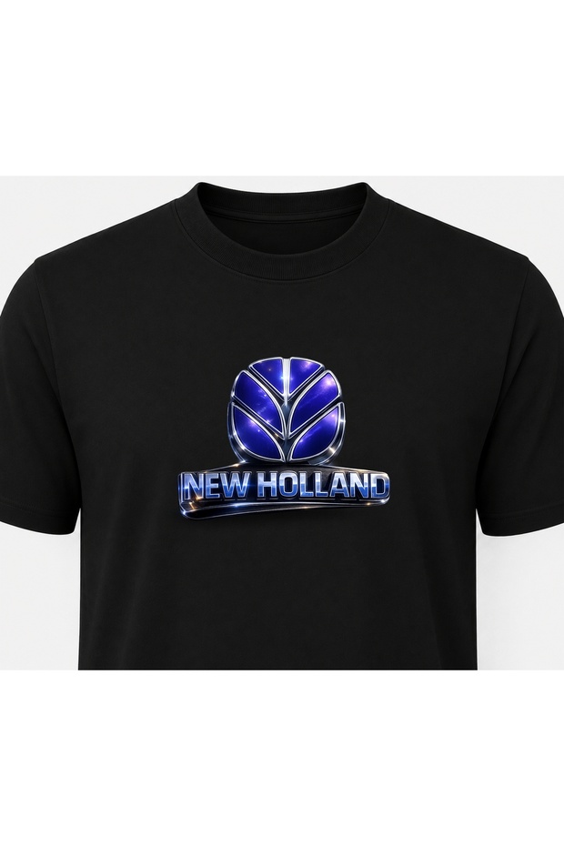 New Holland Tractor Printed Crew Neck T-Shirt -Tm2076