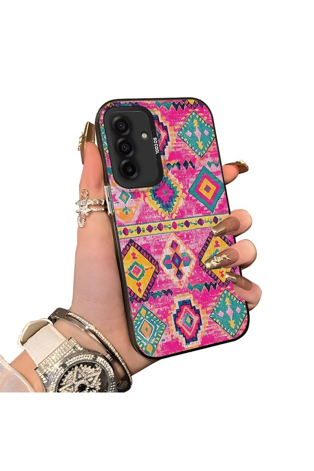 Samsung Galaxy A17 4G/5G Compatible Hard Acrylic Back Silicone Edge Lens Protection Case