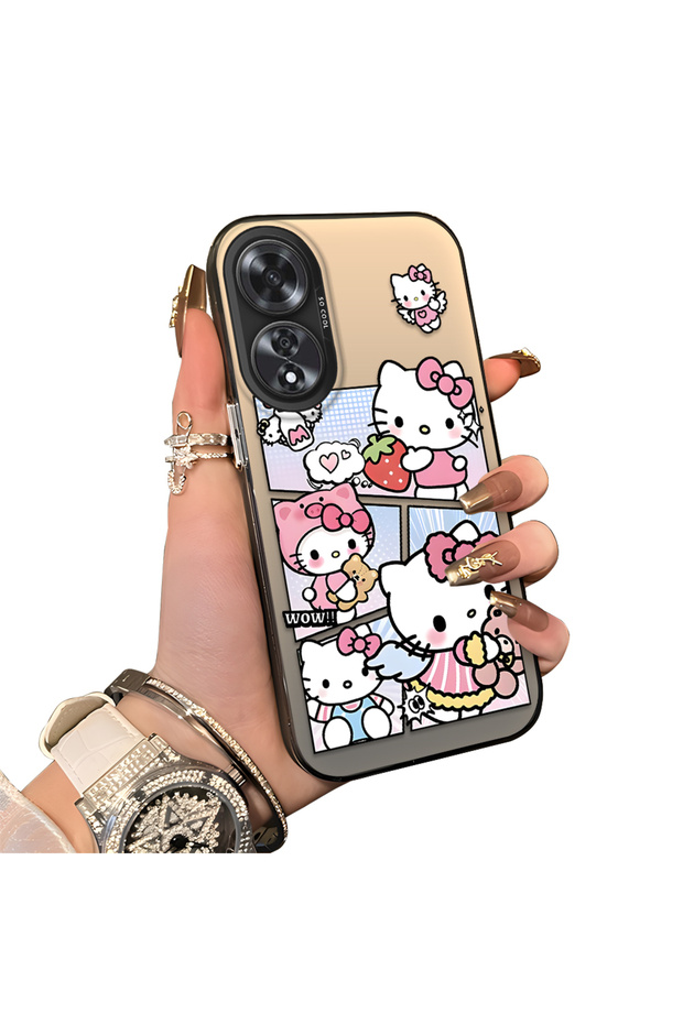 Oppo A60 Compatible Stylish Cartoon Printed Shockproof Case