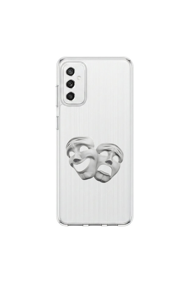 Samsung Galaxy M52 Compatible Aesthetic Face 6 Design Transparent Case