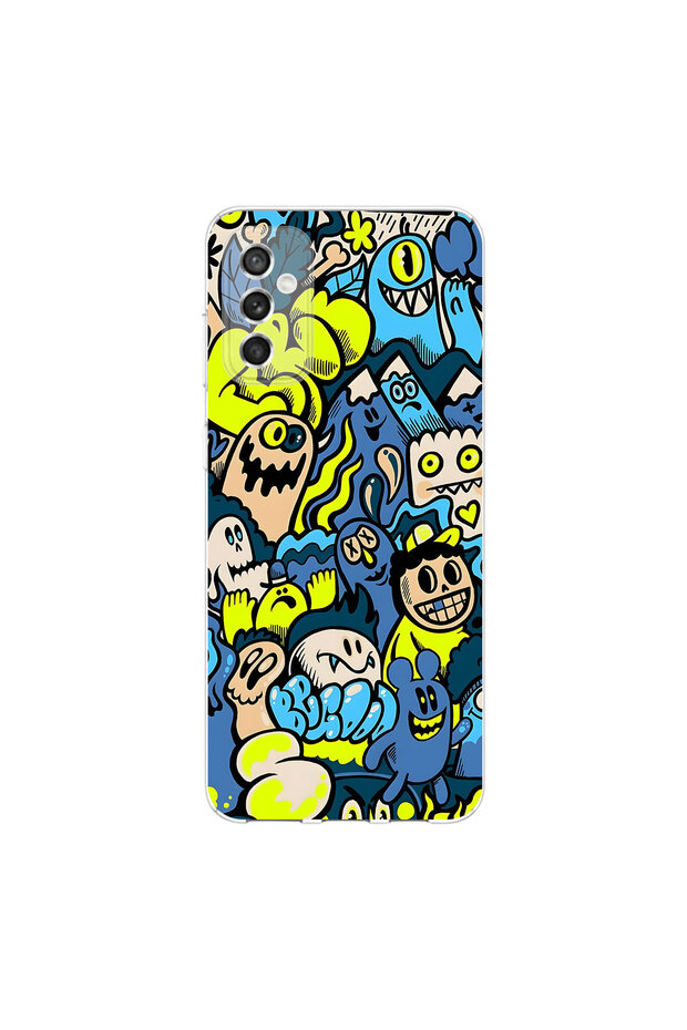 Samsung Galaxy M52 Compatible Graffiti 11 Design Transparent Case