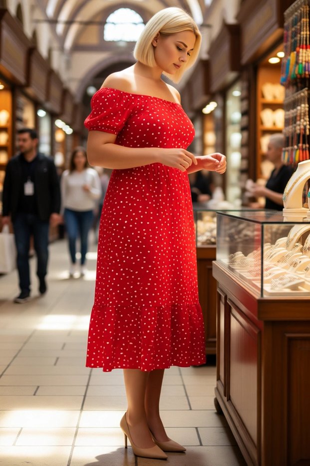 Women's Plus Size Carmen Collar Floral Print A-Line Maxi Dress Short Sleeve Casual Comfortable Modern Stylish