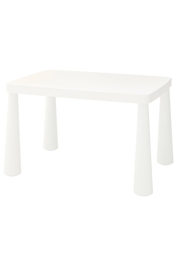MAMMUT Children's table, in/outdoor white, 77 x 55 cm