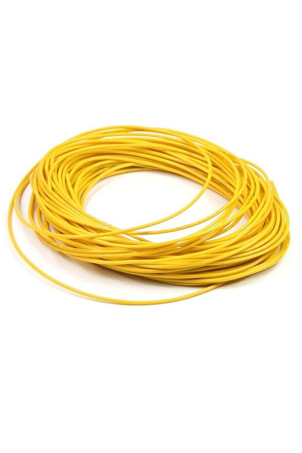 Copper Wire Conductor for Electrical Power Transmission (YELLOW 20 METER, 1.5MM)