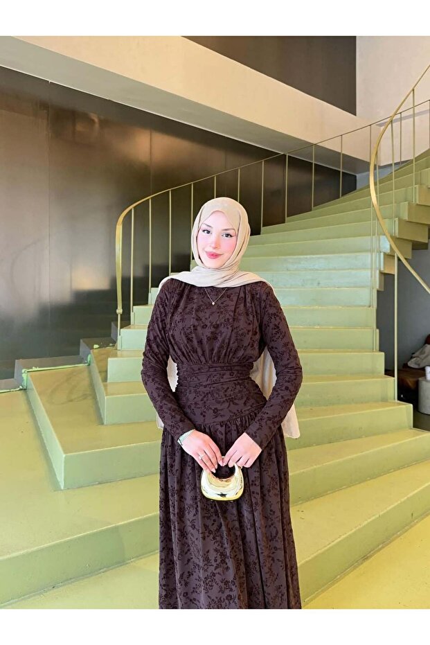 Flock Pattern Vienna Dress