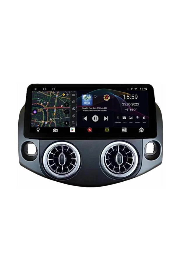 Android Car Stereo 12.3 Inch 2+32 For Toyota RAV 4 2008-2012 IPS.QLED Touch Screen with AHD Camera Included