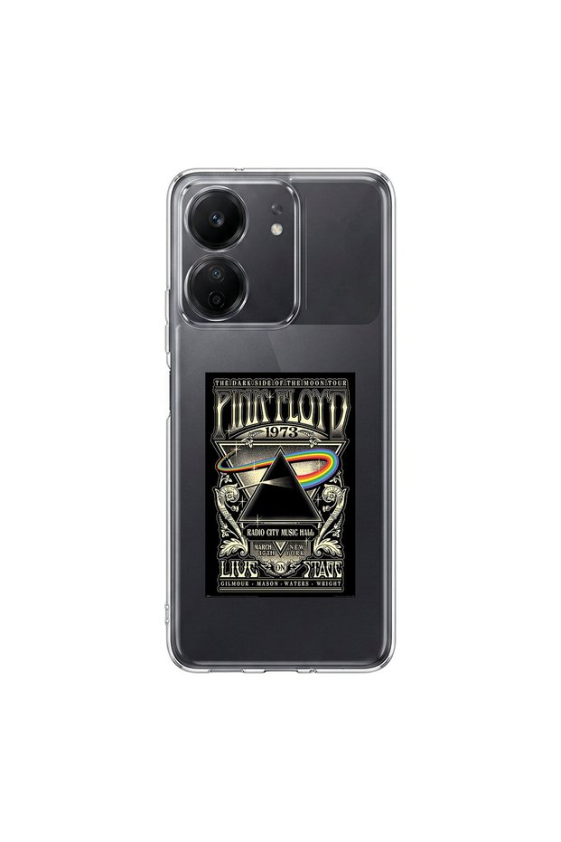 Poco C65 Compatible Metal 11 Design Transparent Case