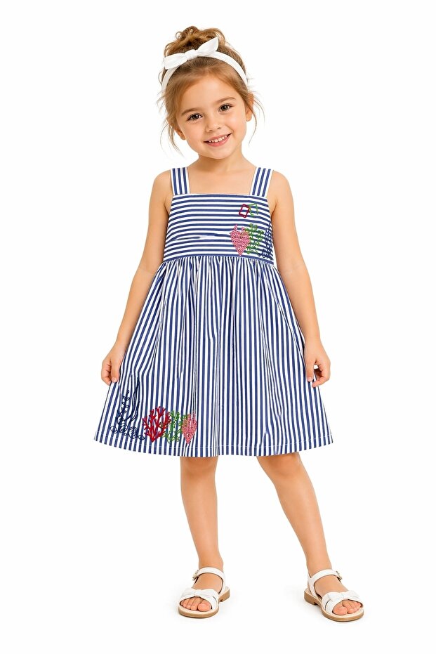 Blue Women's / Girls' Dress Model Code: S26G1Elb206Blue