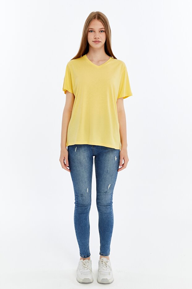 Terra V-Neck Bamboo Cotton Women's T-Shirt