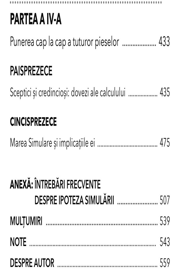 Ipoteza Simularii - 4