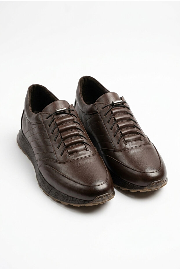 Genuine Leather Men's Shoes with Smart Lace-Up Poly Sole Offer All-Day Comfort