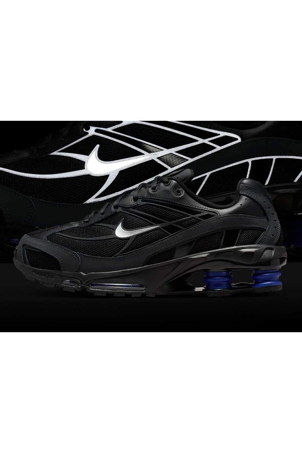 ملابس رياضية Shox Ride 2 باللون الأسود الملكي العميق العاكس للضوء