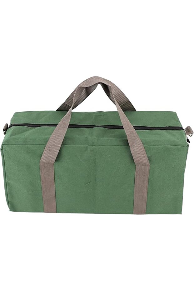 Wide Mouth Waterproof Canvas Tool Storage With Adjustable Shoulder Strap, Large Capacity Carry Bag for Outdoor (20 Inch)