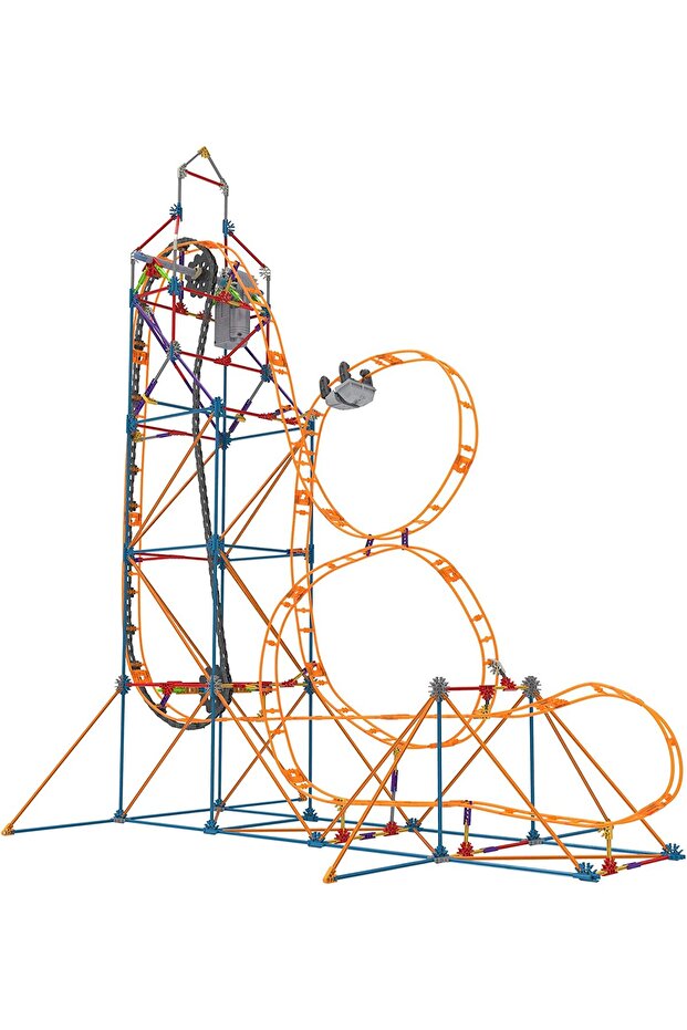 مجموعة بناء قطار الملاهي المثيرة KNex Amazin' 8 (448 قطعة)