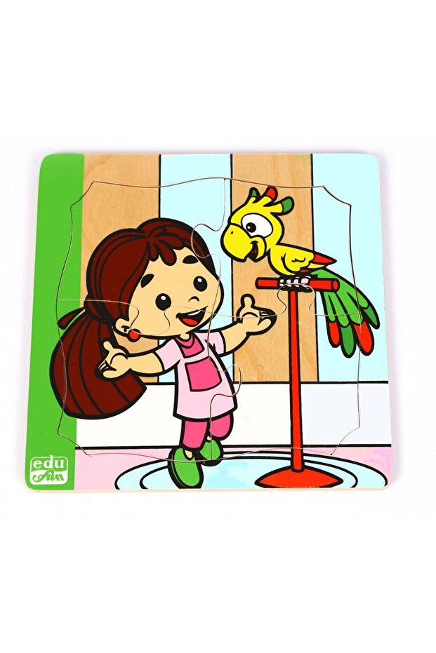 بزل العب مع الببغاء - 4 قطع