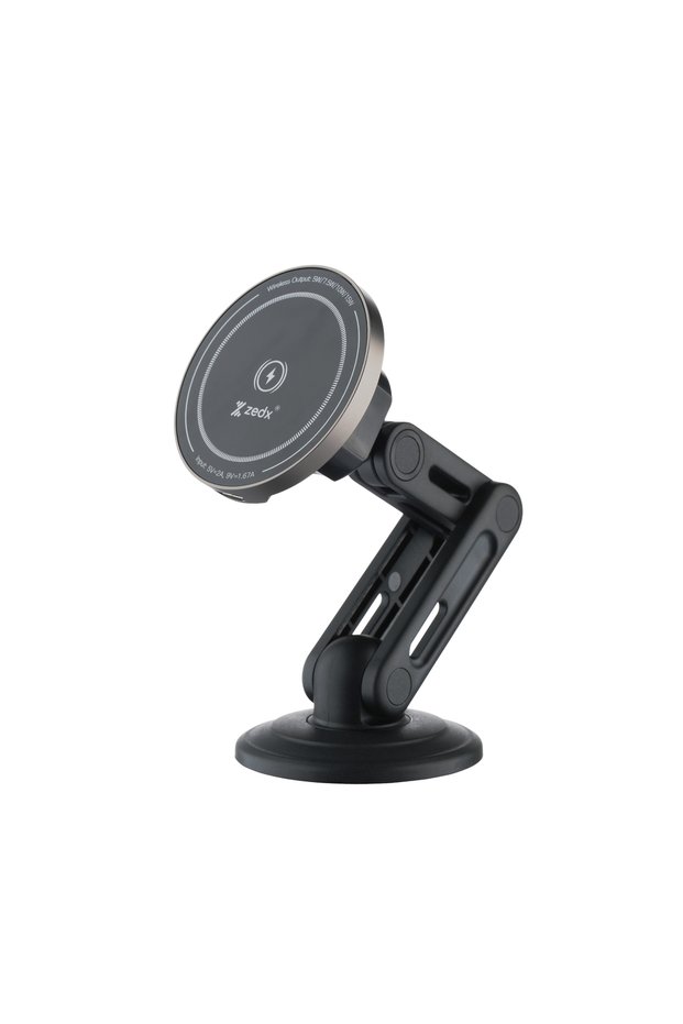 C317 Magnet Wireless 15W Fast Car Charger - MagSafe Compatible Tempered Glass N52 Magnetic Three-Axis Rotation Dashboard & Air Vent Mount Phone Holder for iPhone 12, 13, 14, 15, 16, 17
