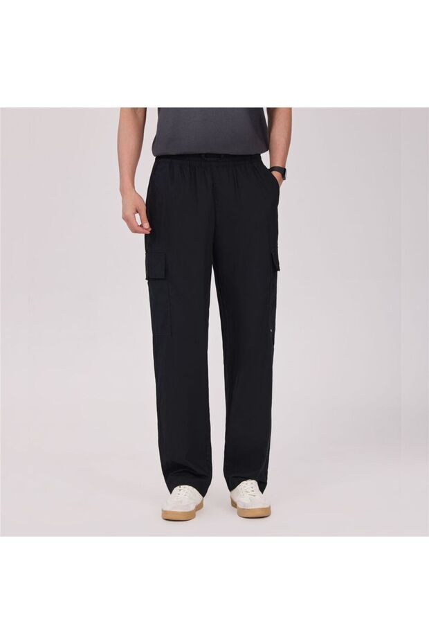 Men Loose Straight Cotton Cargo Khakis