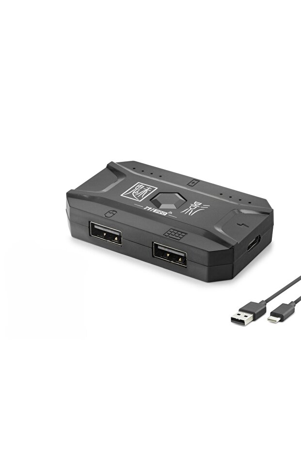 محول ماوس الألعاب المحمول M1 Pro من نوع بلوتوث 5.0 من النوع C باللون الأسود