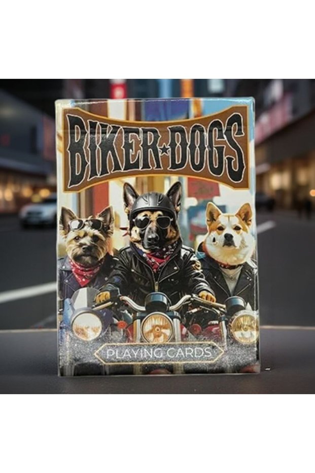 Ai Playing Cards Biker Dogs Premium Playing Card Collectible Deck of Cards