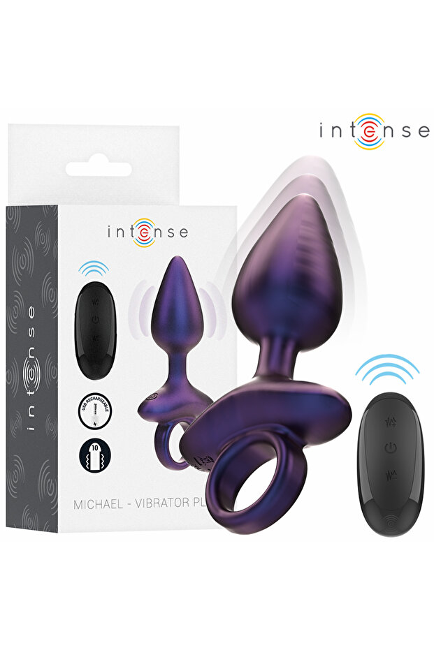 Plug Anal Vibrator Michael cu Telecomanda - 1
