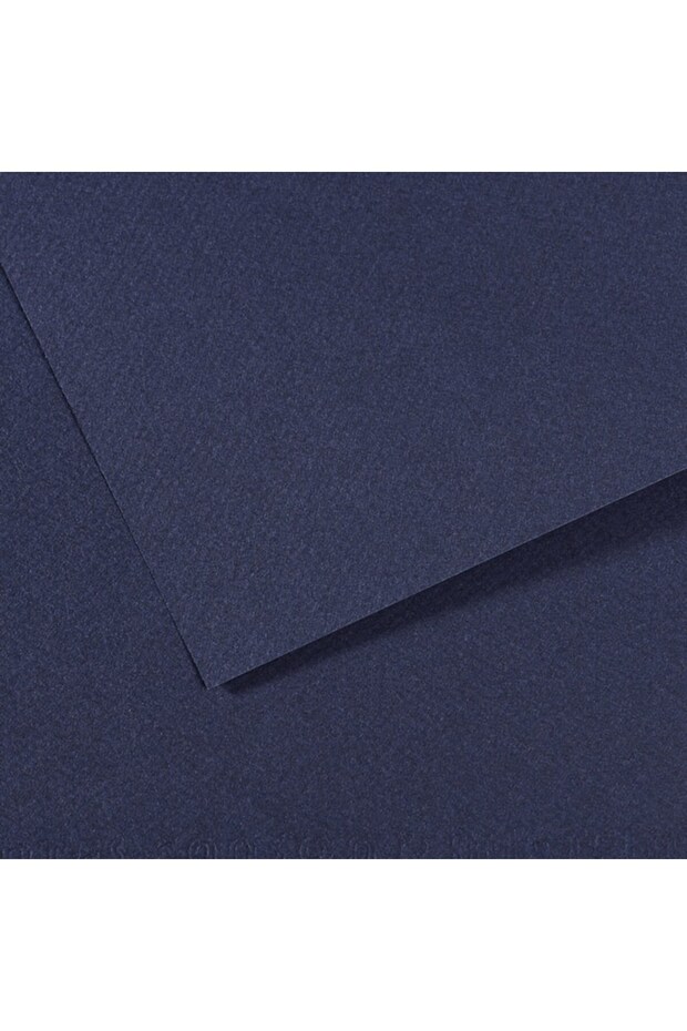 Mi-Teintes Textured Background Cardboard 160 Gr 50X65 cm Pack of 10 Indigo 140