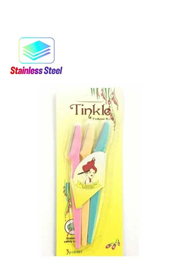 3-Piece Eyebrow Trimmer Set Multicolor
