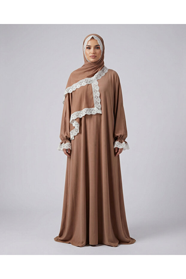 Hijab Lace Detailed Prayer Dress