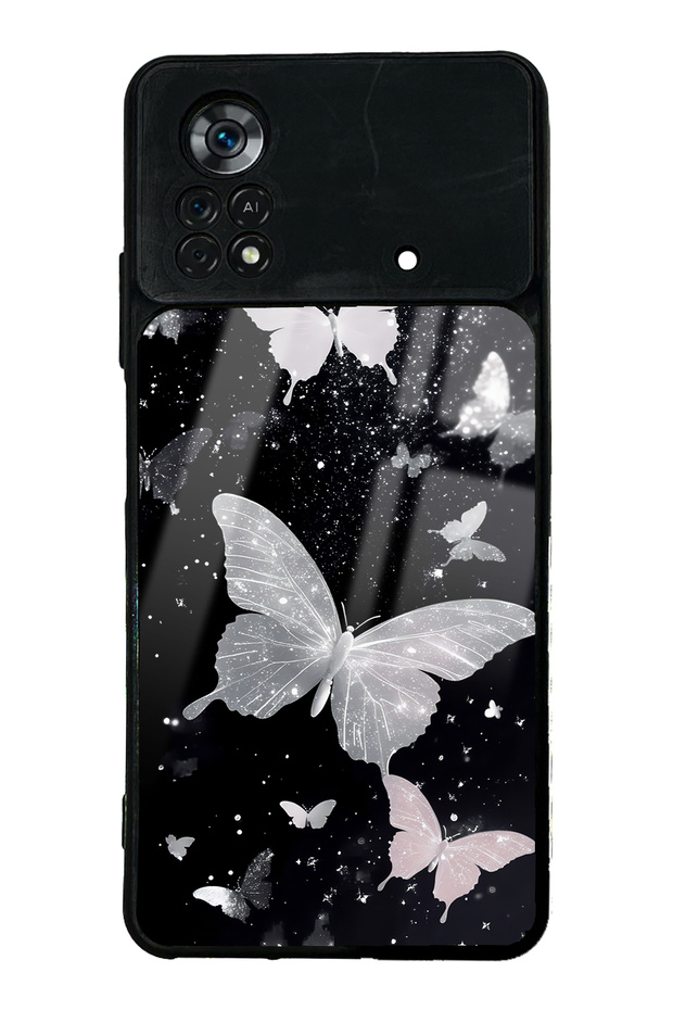 Xiaomi Poco X4 Pro Glossy Phone Case with Butterfly Design