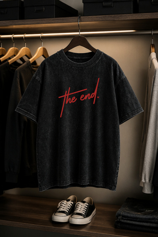 Callle Washed Oversize Unisex T-Shirt Washed Vintage Street Style Street Fashion Cotton Comfortable Fit Daily Wear T-Shirt