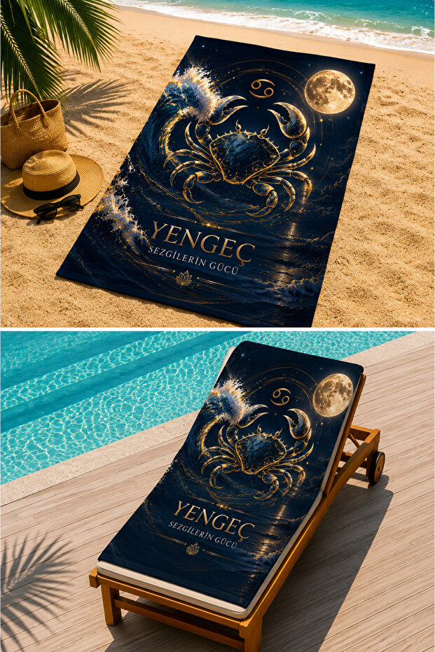 Beach Towel Zodiac Collection Premium Custom Design Quick Drying Microfiber Towel
