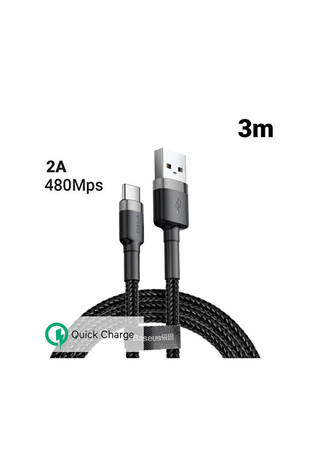 Cablu Type-C Cafule Series Gray & Black