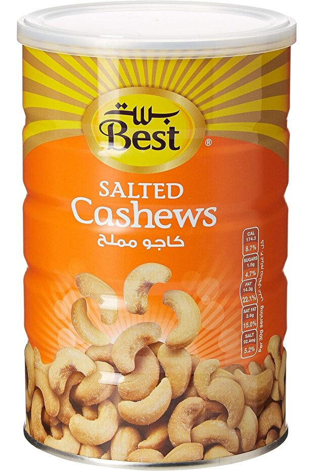 SALTED CASHEWS CAN 275GM