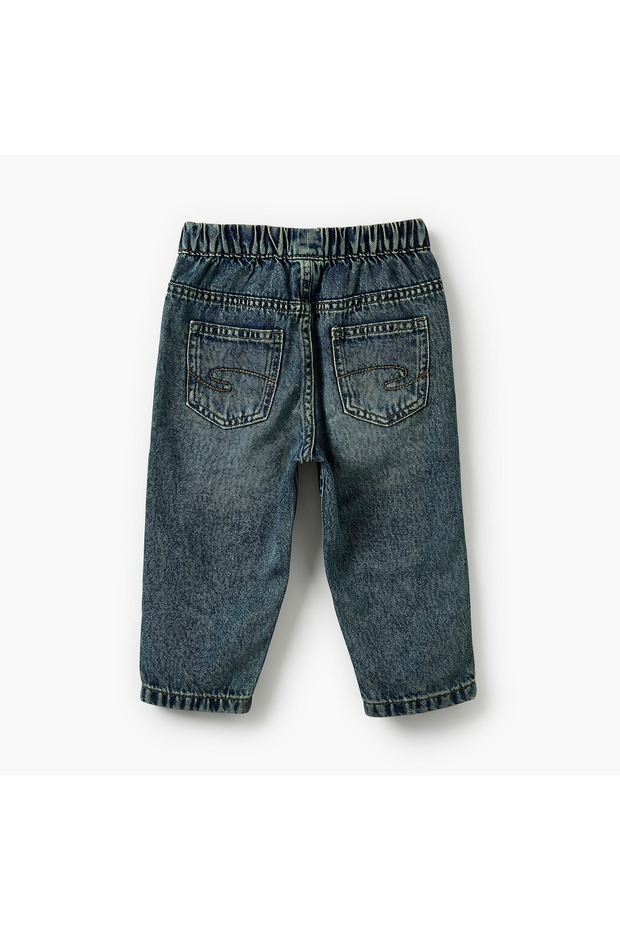 Jeans with Drawstring Waist - 3