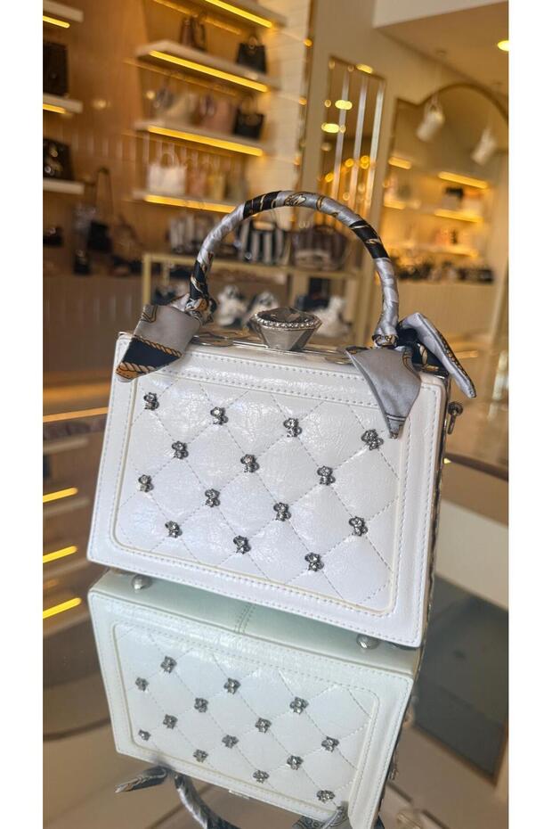 Imported Case Model Stone Women's Bag with Long Strap 27000