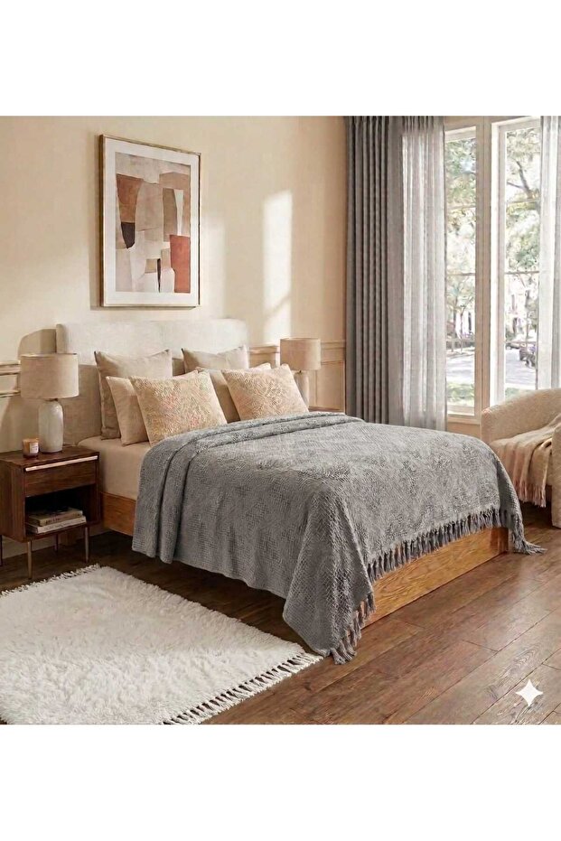 غطاء سرير من القطن بتصميم ياشام بيكيه