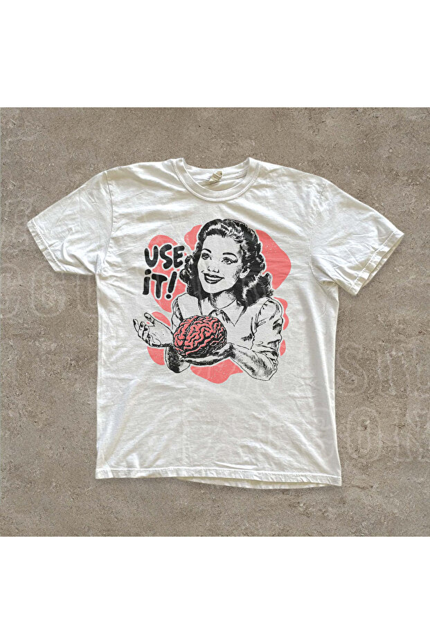 Use It Printed Unisex Oversize T-Shirt