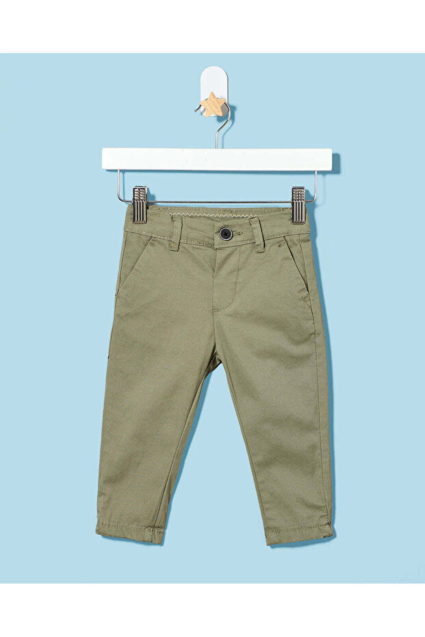 Infant Boys Green Chino Pants