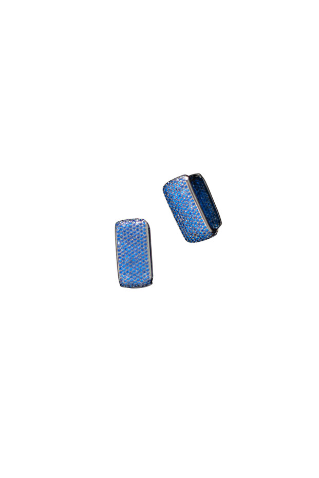 Blue Pave Studs Küpe