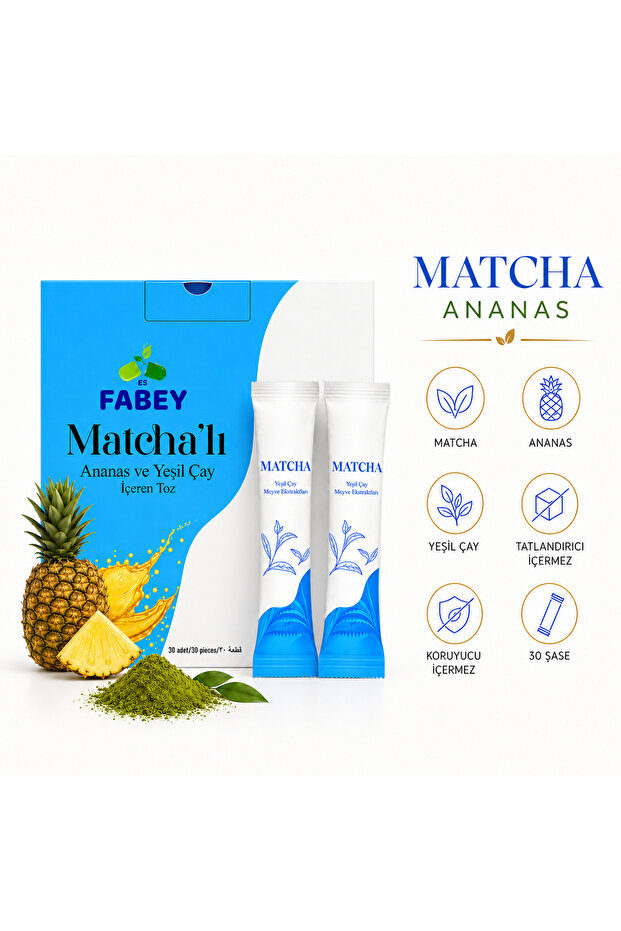 Pineapple and Green Tea Powder with Matcha 30 Sachets 120 g