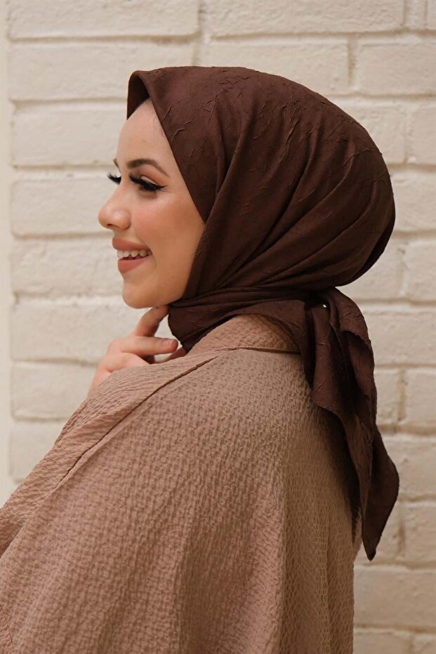 وشاح من الخيزران - بني غامق