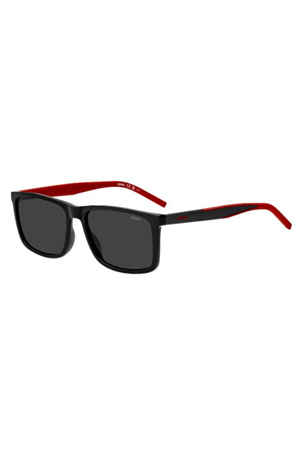 UV Protected Sunglasses Black Frame Grey Mirror Lens 58mm - HG-1337/S-807