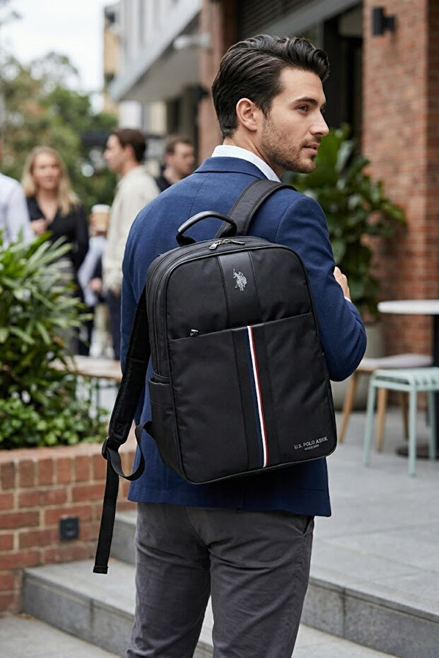 26169-26170 Business Laptop Backpack with Compartment School Bag Black