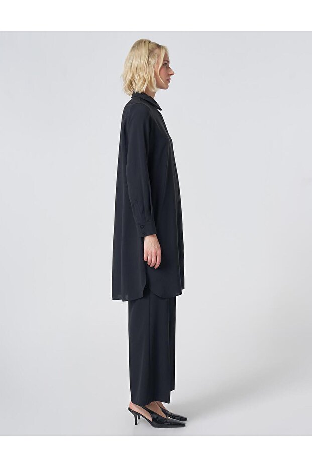 Patı Gizli Modal Basic Tunic Black - 6