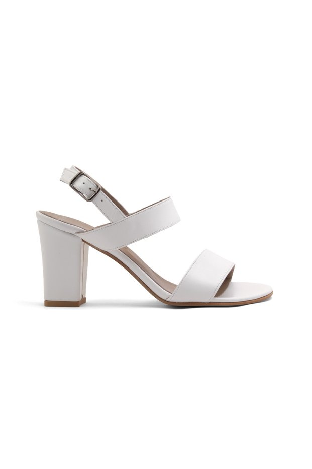 Genuine Leather Women's Daily Classic Heeled Shoes Dd9787